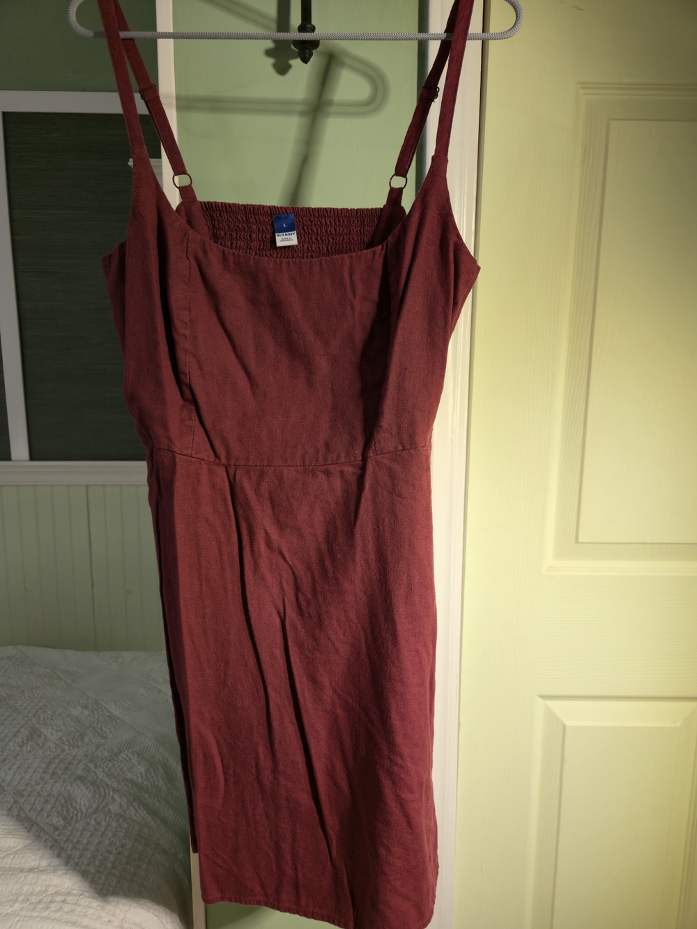 Old Navy Sleeveless Midi Dress in Rust
